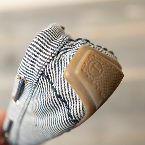 Talbots Seersucker Striped Driving Loafers Size 8 M Moccasins - Picture 10 of 13